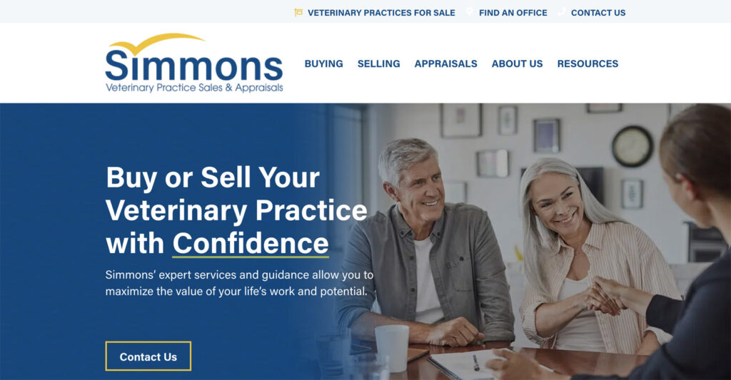 simmons veterinary practice sales appraisals